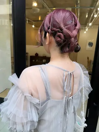 ミディアム ヘアアレンジ NOUN所属・eri kinjoのヘアスタイル