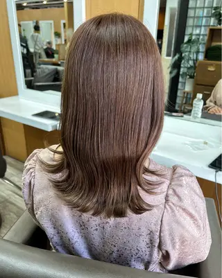 ミディアム カラー 透明感カラー/ イルミナカラーヒロキのヘアスタイル