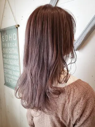 セミロング カラー 尾野 恭平のヘアスタイル