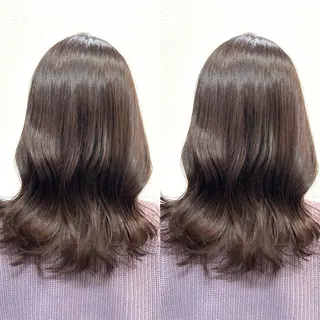 セミロング レイヤーカット✂️ 若葉のヘアスタイル