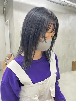 ミディアム カラー yurika☁️ 似合わせ｜レイヤーのヘアスタイル