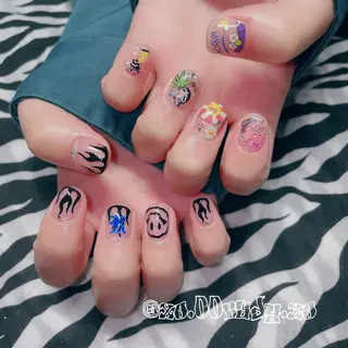 ショート ネイル ⛓Miyu ⛓のネイルデザイン