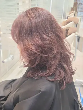 セミロング カラー 透明感/艶感カラー✨ 西澤駿のヘアスタイル