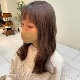 セミロング カラー 透明感カラー/ 寺田千雅子のヘアスタイル