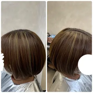 ショート カラー 石川 晴那のヘアスタイル