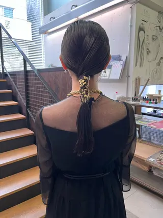 ロング ヘアアレンジ NOUN所属・eri kinjoのヘアスタイル