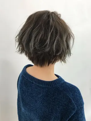 ショート カラー メンズカット/パーマ 深浦　庄晴のヘアスタイル