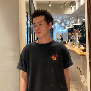 ショート メンズ heavenly by HAVANA新宿所属・メンズショート/ピン パーマ/新宿/フウガのヘアスタイル