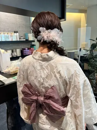 ロング ブリーチなし ダブルカラー/ゆなのヘアスタイル