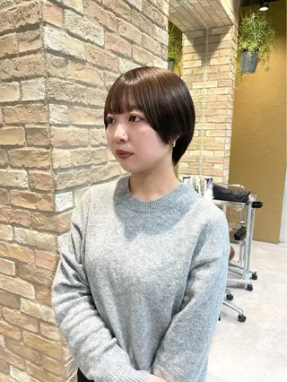 カラー 縮毛 酸性ストレート /ayumu☆のヘアスタイル