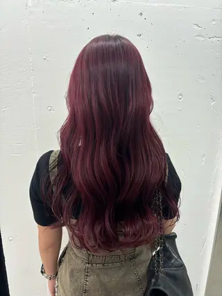 ロング カラー ヘアアレンジ 夕羽夢🍓矢場/ 透明感カラーのヘアスタイル