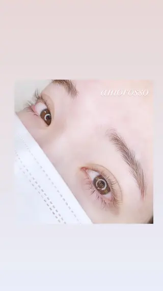 ロング カラー パーマ ヘアアレンジ メンズ ネイル マツエク・マツパ アイブロウ アモロッソ所属・アモロッソ 🐻Miiのマツエク・マツパデザイン