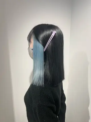 セミロング カラー 吉原葵/ハイトーン /インナーカラーのヘアスタイル