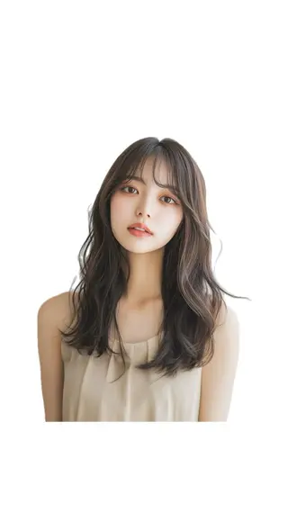 セミロング カラー 佐 藤のヘアスタイル