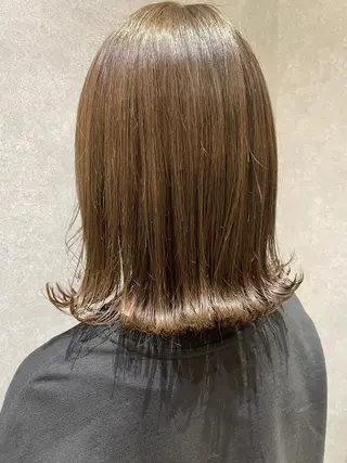 ミディアム カラー gotoday　shaire　saron所属・miu. ボブ/透け感カラーのヘアスタイル