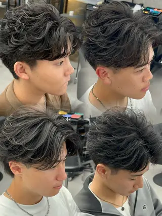 カラー パーマ メンズ 札幌メンズヘア指名 No.1光👑👑のヘアスタイル