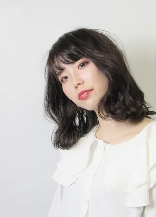 ミディアム ブルーム yukiのヘアスタイル