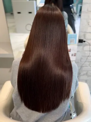 ロング 髪質改善&縮毛矯正 池本 有宏のヘアスタイル