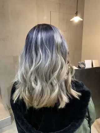 セミロング カラー レイヤー/艶髪/ 髪質改善/YUYAのヘアスタイル