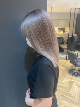 ミディアム カラー YUNA ユウナのヘアスタイル