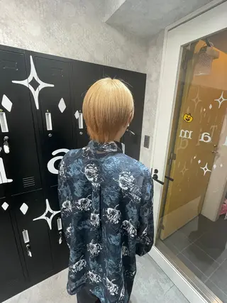 ショート カラー 【美髪ハイトーン】 髪質改善/大和🎀のヘアスタイル