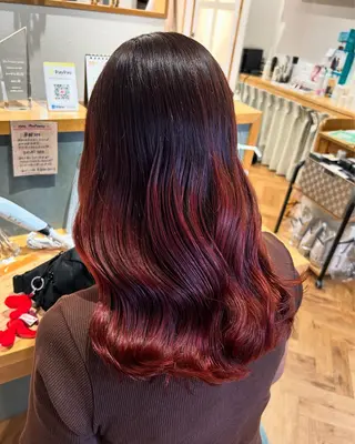 セミロング カラー merc.🌿✨ いとうりかのヘアスタイル