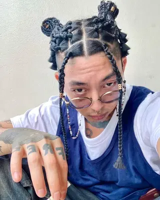 セミロング ヘアアレンジ メンズ mow hair所属・yoshikei -mow hair-のヘアスタイル