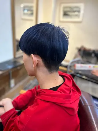 ショート カラー メンズ CECIL hair なんば店所属・メンズパーマ 艶髪☆店長☆有馬のヘアスタイル