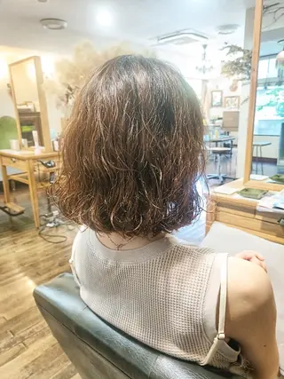 ミディアム パーマ ASAKO ✴︎アメリシュシュのヘアスタイル