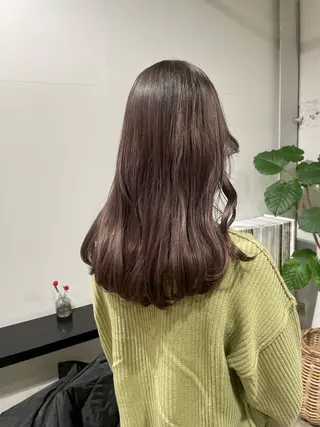 ロング カラー ウルフ/似合わせ レイヤー/RIHOのヘアスタイル