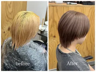 ショート カラー メンズ 新宿 似合わせカラー HINAのヘアスタイル