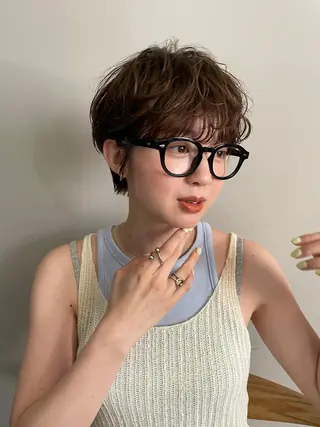 ショート パーマ 菊地 大輔のヘアスタイル