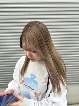 ロング カラー 💙ルル💙 ハイトーン/レイヤーのヘアスタイル