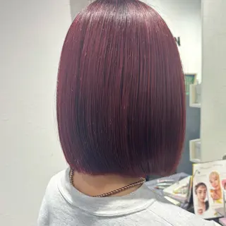 ミディアム カラー 髪質改善ストレート /暖色カラー🎀🪞のヘアスタイル