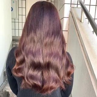 ロング カラー ✨️美髪矯正×似合わ せ艶カラー✨藤田透のヘアスタイル