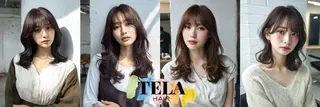 ミディアム TELAHAIR 髪質改善特化型サロンのヘアスタイル