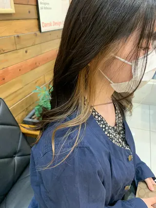 カラー 黒田瀬奈/ボブ まろやかベージュのヘアスタイル