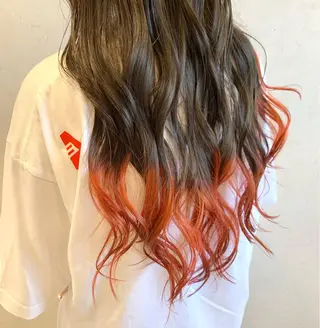 ロング カラー ヘアアレンジ ayumi🌈 インナーカラー🌈のヘアスタイル