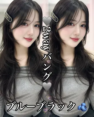 ロング カラー 韓国ヘア/レイヤー カット/✨髪質改善のヘアスタイル