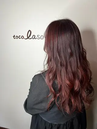 ロング カラー Tocolaso柏店所属・いさく ひでみつのヘアスタイル