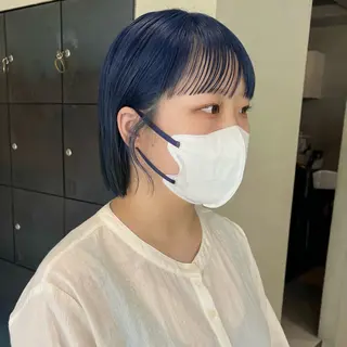 ショート カラー なな/ICI/レイヤ ーパーマ/ボブのヘアスタイル