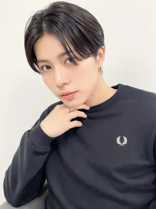 ロング ダブルカラー/ギャル 韓国ヘア/梨緒💜のヘアスタイル