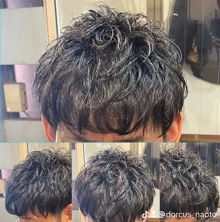 ショート パーマ メンズ 渡邉 直登のヘアスタイル