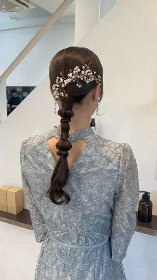 ロング ヘアアレンジ VIEW Tokyo所属・🎀ミディアムボブ/ 縮毛矯正/ひかりのヘアスタイル