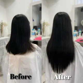 ロング カラー 韓国ヘア🤍髪質改善 🇰🇷AKANEのヘアスタイル