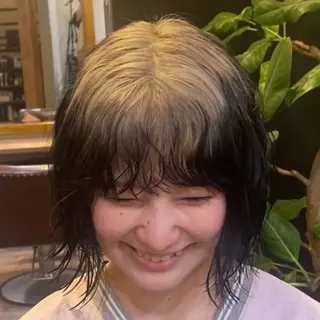 ミディアム カラー 履歴修正ハイトーン TAKEのヘアスタイル