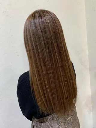 ロング カラー 天野 開のヘアスタイル