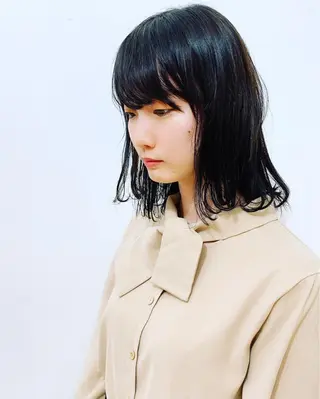 セミロング アレンジ&ショート 💙YUKINOのヘアスタイル