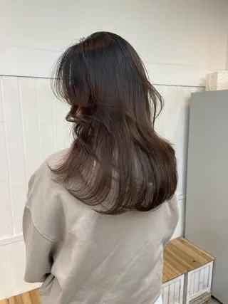 セミロング カラー HIKARU副店長/ ✨️髪質改善のヘアスタイル