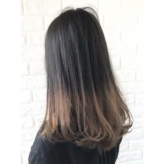 ミディアム カラー KIZU 髪質改善 オカルト怪談のヘアスタイル